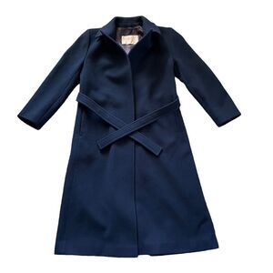 PENDLETON Virgin Wool Coat Navy Blue Size 12